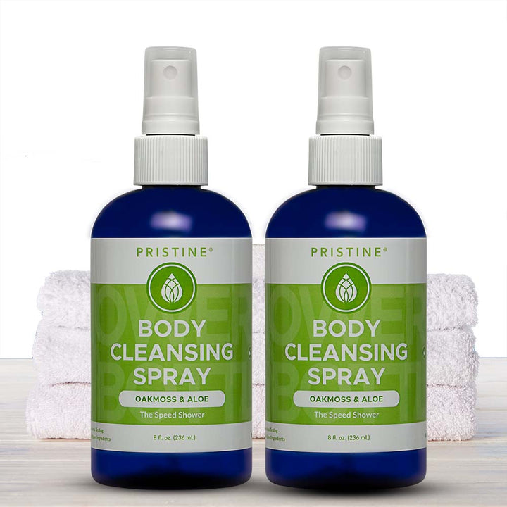 8 oz Oakmoss & Aloe Body Cleansing Spray (2-Pack Bundle)